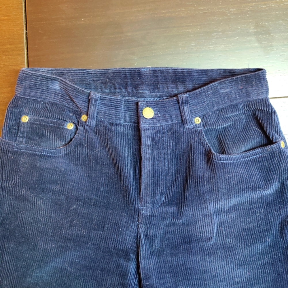 Women's petite Jones New York blue corduroy pants size 4P.